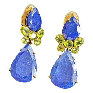 Bounkit Lapis Lazuli peridot earring